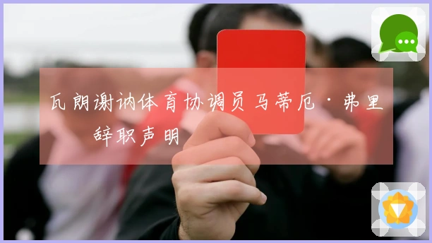 瓦朗谢讷体育协调员马蒂厄·弗里松辞职声明
